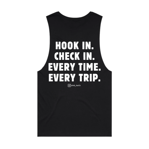 **PRE-SALE** The Check In Singlet - Black