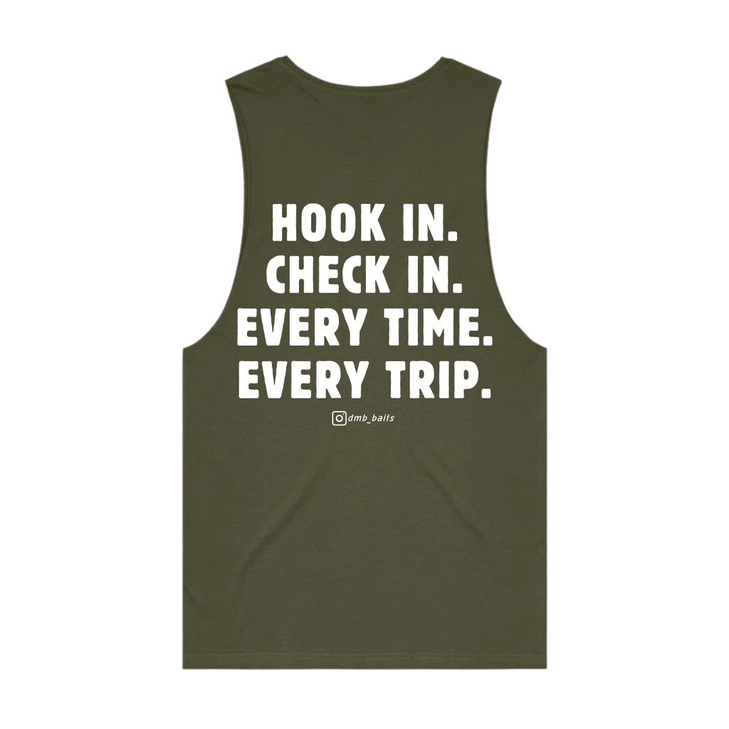 **PRE-SALE** The Check In Singlet - Army