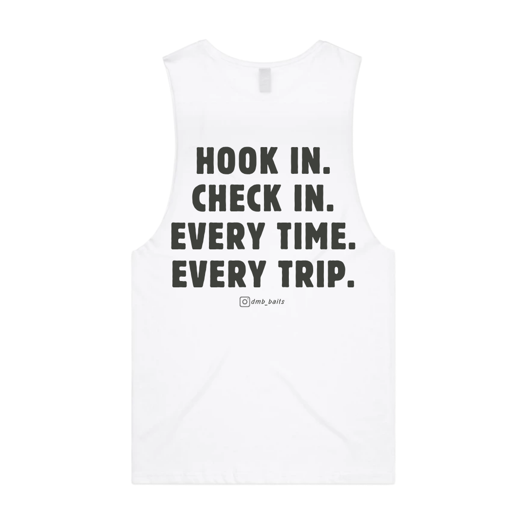 **PRE-SALE** The Check In Singlet - White