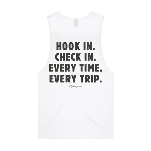 **PRE-SALE** The Check In Singlet - White