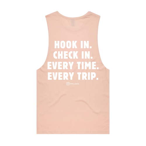 **PRE-SALE** The Check In Singlet - Pale Pink