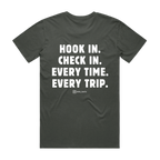 **PRE-SALE** The Check In Tee - Charcoal